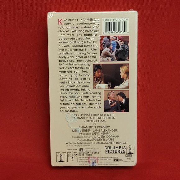 Kramer vs Kramer VHS 1998 New Sealed - Picture 2 of 8